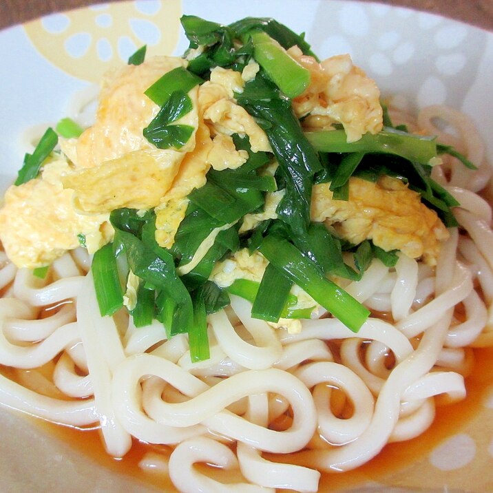 ニラ玉のっけ冷やしうどん レシピ 作り方 By Mococo05 楽天レシピ